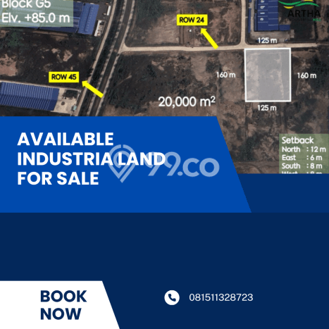 Lahan Dijual Lokasi Karawang Barat, Karawang dengan Luas Tanah 20000m2 dan Status - Lahan Dijual Lokasi Karawang Barat, Karawang dengan Luas Tanah 20000m2 dan Status -