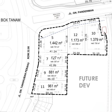 Untuk Dijual Tanah di Lippo Cikarang Cikarang Luas 881m2 - Untuk Dijual Tanah di Lippo Cikarang Cikarang Luas 881m2 -