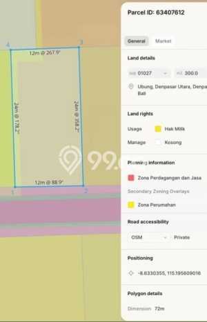 Tanah Dijual Area Strategis di Ubung Kaja Denpasar 300m2 Tanah Dijual Area Strategis di Ubung Kaja Denpasar 300m2