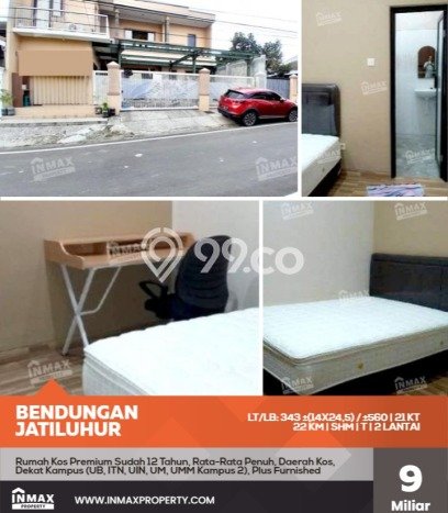 Untuk Dijual Kost 21 Kamar di Malang untuk Investasi Anda Untuk Dijual Kost 21 Kamar di Malang untuk Investasi Anda