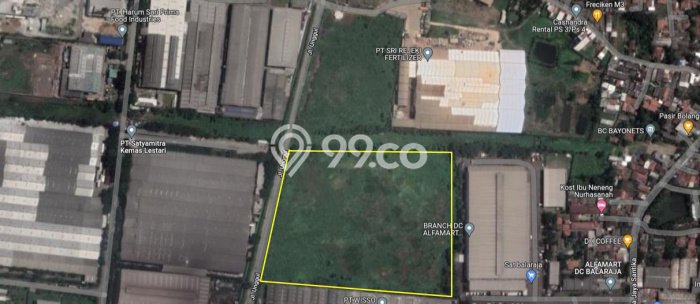 Tanah Komersial Dijual di Balaraja Tangerang 60458m2 Tanah Komersial Dijual di Balaraja Tangerang 60458m2