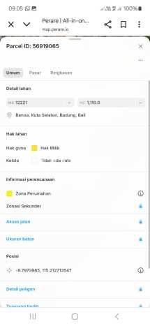 Dijual Tanah di Nusa Dua, Luas 1110m2m², Akses Nusa Dua, Badung, Badung Dijual Tanah di Nusa Dua, Luas 1110m2m², Akses Nusa Dua, Badung, Badung