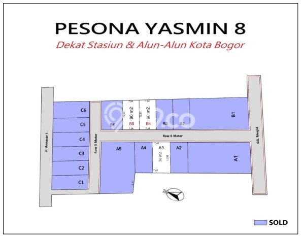 Kavling Tanah untuk Dijual di Cilendek Timur, Bogor, Luas 90m2 Kavling Tanah untuk Dijual di Cilendek Timur, Bogor, Luas 90m2