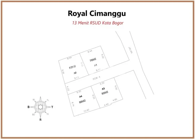 Dijual Tanah Lokasi Cimanggu, Bogor Seluas 76m2 Dijual Tanah Lokasi Cimanggu, Bogor Seluas 76m2