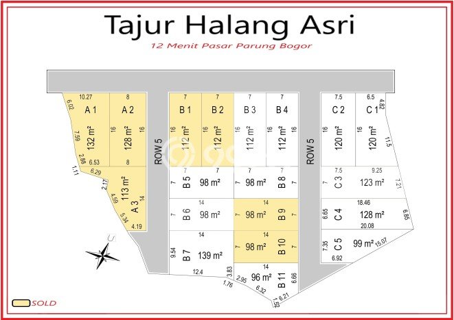 Untuk Dijual Tanah di Tajur Halang Bogor Luas 96m2 SHM Untuk Dijual Tanah di Tajur Halang Bogor Luas 96m2 SHM