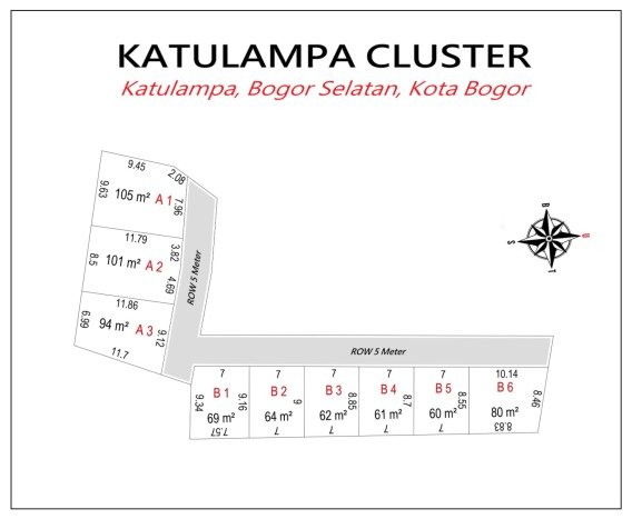 Kavling Tanah untuk Dijual di Katulampa, Bogor, Luas 80m2 Kavling Tanah untuk Dijual di Katulampa, Bogor, Luas 80m2