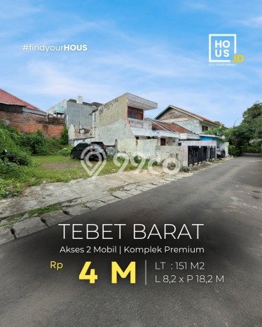 Tanah Kosong Dijual di Jakarta Selatan dengan Area 151m2 Tanah Kosong Dijual di Jakarta Selatan dengan Area 151m2