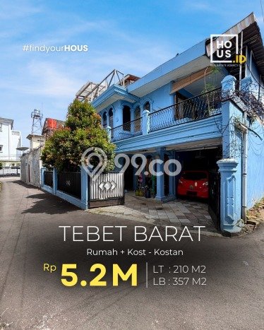 Kost Dijual di Tebet Spesifikasi 15 KT & 7 KM Kost Dijual di Tebet Spesifikasi 15 KT & 7 KM