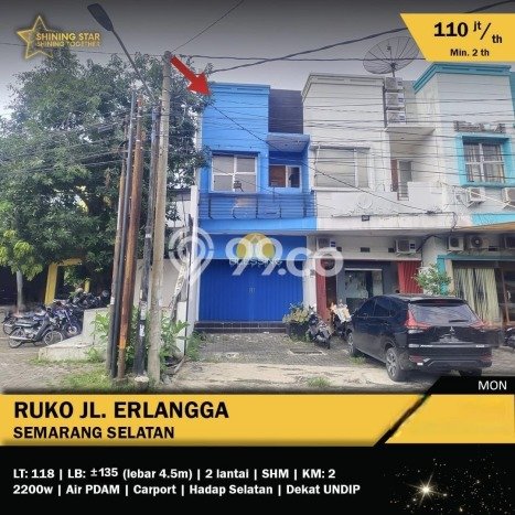 Unit Ruko disewakan di Semarang Selatan Semarang dengan LT 118m2 / LB 135m2 Unit Ruko disewakan di Semarang Selatan Semarang dengan LT 118m2 / LB 135m2