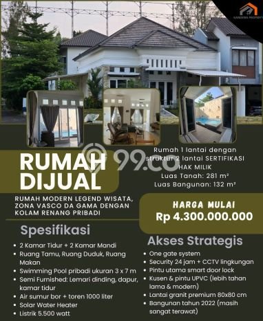 For Sale! Luxury House LT 281m2 Desain Modern di Cibubur For Sale! Luxury House LT 281m2 Desain Modern di Cibubur