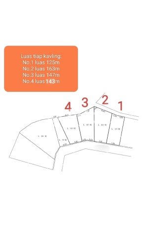Untuk Dijual Tanah di Bandung, Luas 147m2 SHM Untuk Dijual Tanah di Bandung, Luas 147m2 SHM