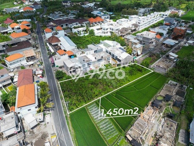 AREA PROSPEKTIF! Tanah di Pererenan, Luas 1450m2m², Dekat Fasilitas Umum AREA PROSPEKTIF! Tanah di Pererenan, Luas 1450m2m², Dekat Fasilitas Umum