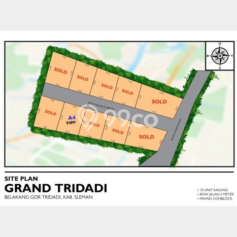 Dijual Tanah 94m2 di Sleman, Yogyakarta Dijual Tanah 94m2 di Sleman, Yogyakarta