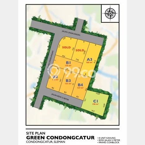 Tanah Dijual di Yogyakarta Seluas 190m2 Strategis Tanah Dijual di Yogyakarta Seluas 190m2 Strategis