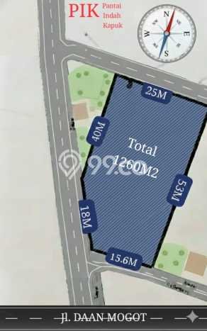 Kavling Tanah untuk Dijual di Kapuk Kamal, Jakarta Barat, Luas 1260m2 Kavling Tanah untuk Dijual di Kapuk Kamal, Jakarta Barat, Luas 1260m2