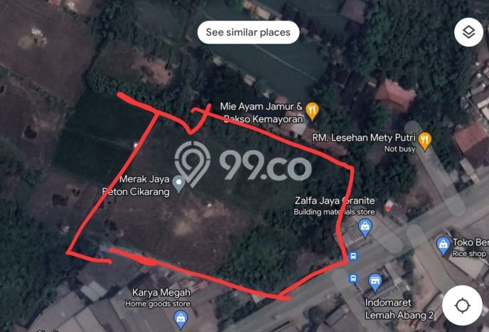 Tanah Dijual Lokasi Cikarang Utara, Cikarang Luas 9000m2 Legalitas Aman Tanah Dijual Lokasi Cikarang Utara, Cikarang Luas 9000m2 Legalitas Aman
