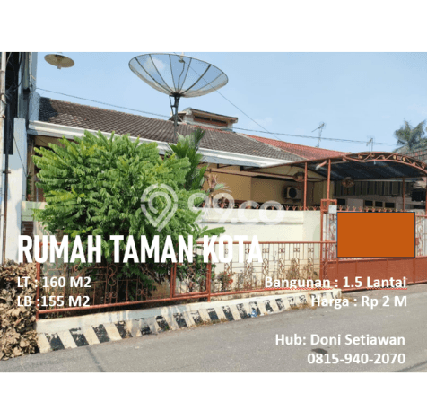 Rumah Bagus kawasan Taman Kota, Jakarta Barat, LT 160m² LB 155m² HARGA MENARIK! Rumah Bagus kawasan Taman Kota, Jakarta Barat, LT 160m² LB 155m² HARGA MENARIK!