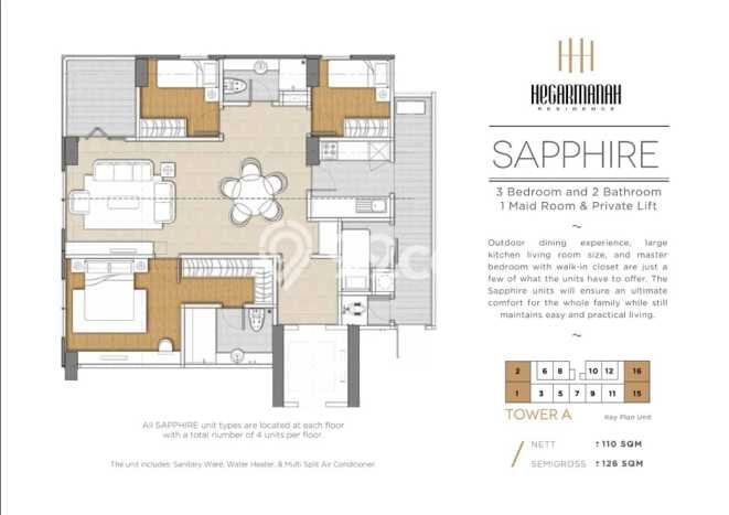 Disewakan Apartemen Ekonomis 3 BR di Hegarmanah Bandung Disewakan Apartemen Ekonomis 3 BR di Hegarmanah Bandung