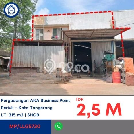 Gudang Dijual di Prime Area Tangerang Luas 250m2 Gudang Dijual di Prime Area Tangerang Luas 250m2