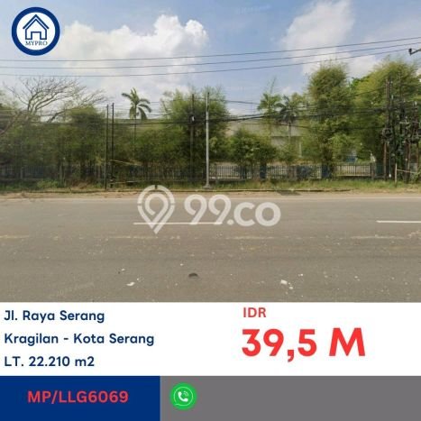 Pabrik di Kragilan, Luas 11199m2m², Jalan Utama, Area Ramai Pabrik di Kragilan, Luas 11199m2m², Jalan Utama, Area Ramai