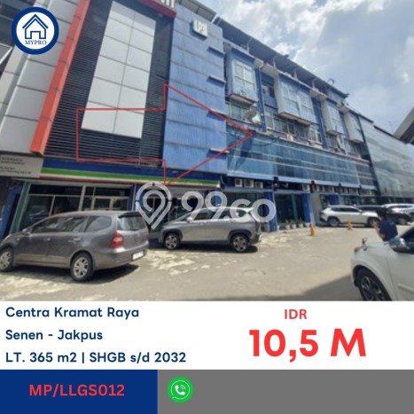 Unit Ruko Dijual di Jakarta Pusat LT 365m2 & LB 1500m2 Unit Ruko Dijual di Jakarta Pusat LT 365m2 & LB 1500m2