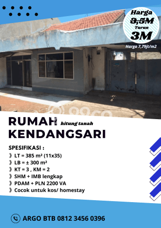 Hunian Nyaman 3 KT Hemat Budget di Kendangsari Surabaya Hunian Nyaman 3 KT Hemat Budget di Kendangsari Surabaya