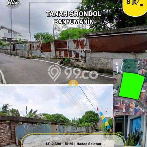 Jarang Ada! Tanah di Banyumanik Punya Luas 2600m2 SHM Jarang Ada! Tanah di Banyumanik Punya Luas 2600m2 SHM