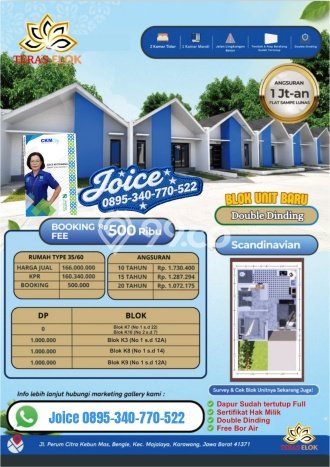 Dijual Rumah Siap Huni di Majalaya Karawang Harga Rp 166 Juta LT 60m2 Dijual Rumah Siap Huni di Majalaya Karawang Harga Rp 166 Juta LT 60m2