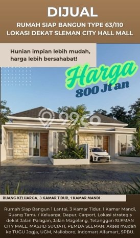 Rumah Modern Minimalis 3 KT Siap Huni di Sleman Rumah Modern Minimalis 3 KT Siap Huni di Sleman