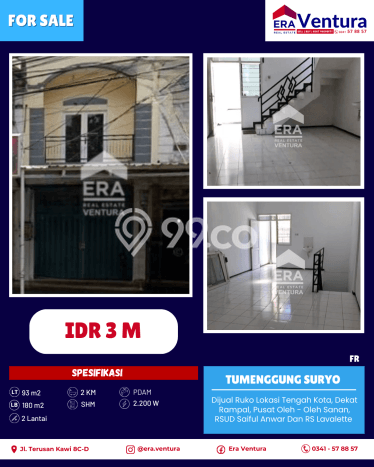 Paling Dicari! Ruko Dijual di Malang Kota Harga Kompetitif Paling Dicari! Ruko Dijual di Malang Kota Harga Kompetitif