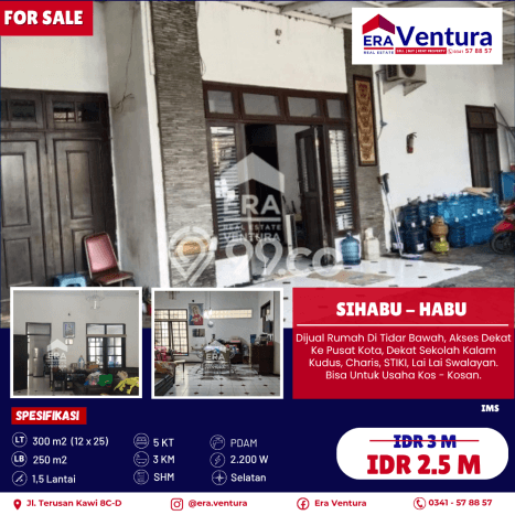 Rumah Luas Asri 5 KT Siap Pakai di Tidar Malang Rumah Luas Asri 5 KT Siap Pakai di Tidar Malang