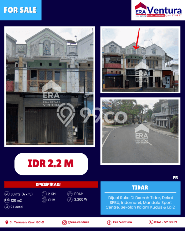 Ruko Kawasan Komersial di , Luas 120m2m², Akses Utama Ruko Kawasan Komersial di , Luas 120m2m², Akses Utama