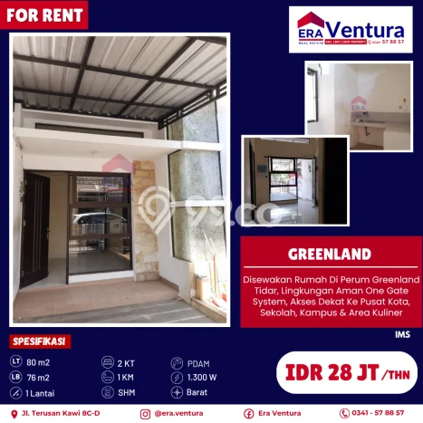 Rumah Kontrakan Malang LT 80m2 LB 76m2 Area Tidar Rumah Kontrakan Malang LT 80m2 LB 76m2 Area Tidar