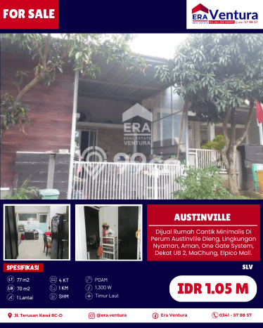 Dijual Hunian Rumah Terawat 4 Kamar di Dieng, Malang Dijual Hunian Rumah Terawat 4 Kamar di Dieng, Malang