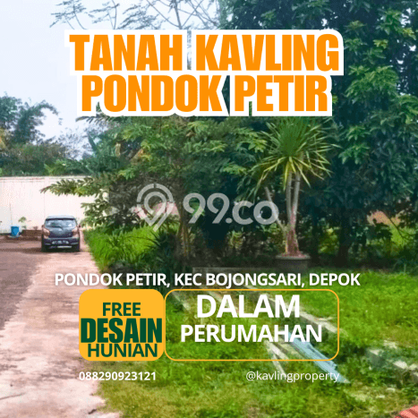 Tanah di Bojongsari, Luas 104m², Area Komersial Tanah di Bojongsari, Luas 104m², Area Komersial