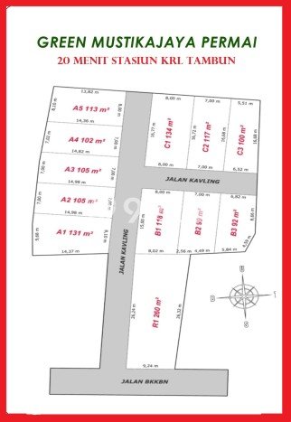 Tanah Dijual Lokasi Bekasi Kota, Bekasi Luas 104m2 Legalitas Aman Tanah Dijual Lokasi Bekasi Kota, Bekasi Luas 104m2 Legalitas Aman