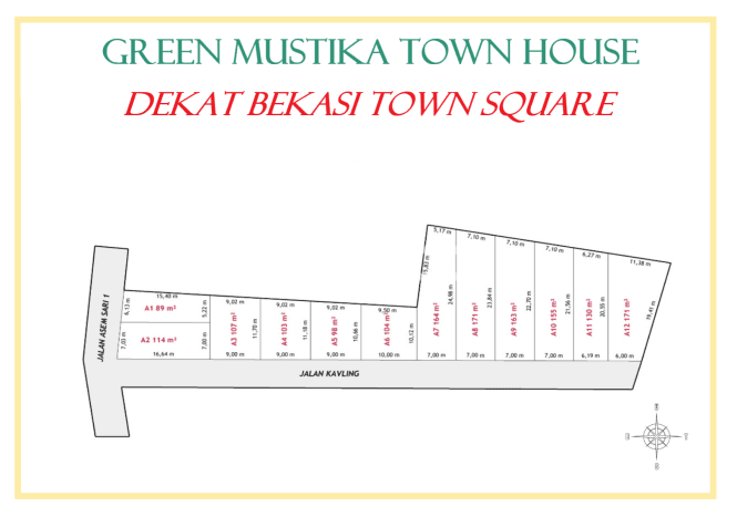 Tanah Dijual di Bekasi Seluas 90m2 Strategis Tanah Dijual di Bekasi Seluas 90m2 Strategis