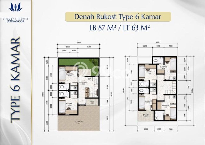 Rumah Kost Dijual di Jatinangor, Sumedang dengan 4 Kamar Tidur, 4 Kamar Mandi Rumah Kost Dijual di Jatinangor, Sumedang dengan 4 Kamar Tidur, 4 Kamar Mandi