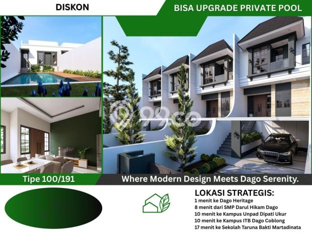 Rumah Elit Modern Tanpa Renovasi di Dago Bandung Rumah Elit Modern Tanpa Renovasi di Dago Bandung