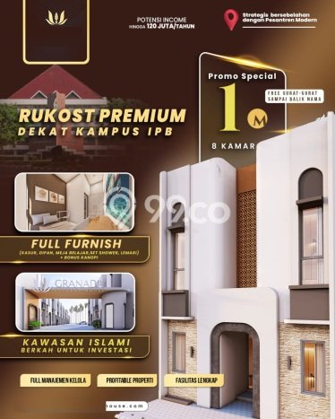 Rumah Kost Dijual Lokasi Dramaga, Bogor, 4 Kamar Tidur, 4 Kamar Mandi, 52m2 Rumah Kost Dijual Lokasi Dramaga, Bogor, 4 Kamar Tidur, 4 Kamar Mandi, 52m2