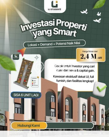 Dijual Kost di Kawasan Beji, Depok, Spesifikasi 10 KT, 10 KM, 105m2 Dijual Kost di Kawasan Beji, Depok, Spesifikasi 10 KT, 10 KM, 105m2