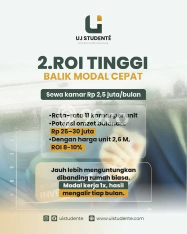 Dijual Kost di Kawasan Beji, Depok, Spesifikasi 10 KT, 10 KM, 105m2 Dijual Kost di Kawasan Beji, Depok, Spesifikasi 10 KT, 10 KM, 105m2