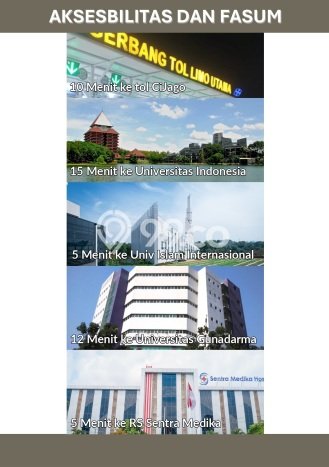Rumah Strategis Modern Lb 60m2 di Tapos, Depok Rumah Strategis Modern Lb 60m2 di Tapos, Depok