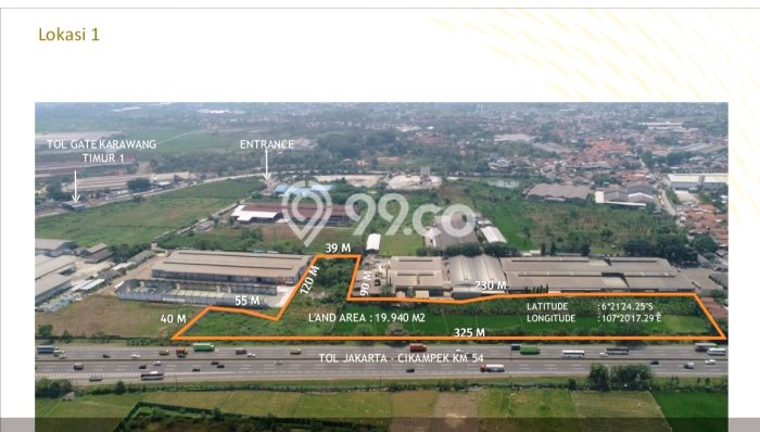 Jarang Ada! Tanah di Karawang Timur Punya Luas 19940m2 SHM Jarang Ada! Tanah di Karawang Timur Punya Luas 19940m2 SHM