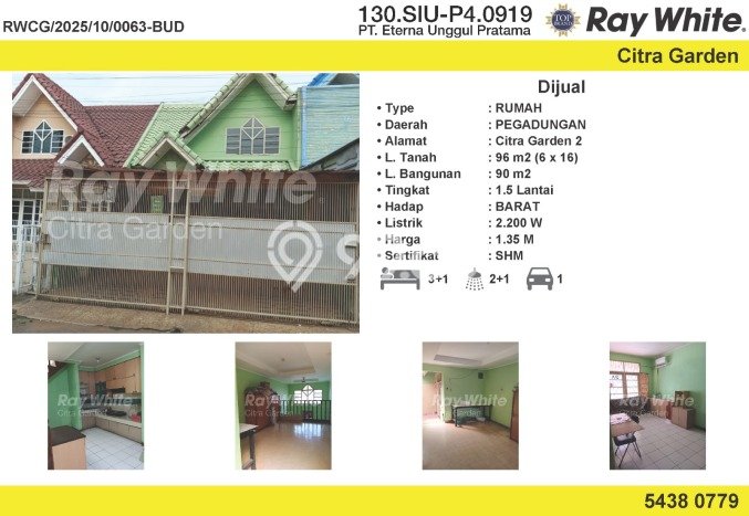 Dijual Hunian Rumah Terawat 4 Kamar di Pegadungan, Jakarta Barat Dijual Hunian Rumah Terawat 4 Kamar di Pegadungan, Jakarta Barat