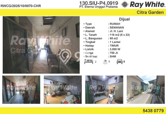 Rumah Luas Asri 3 KT Siap Huni di Semanan Jakarta Barat Rumah Luas Asri 3 KT Siap Huni di Semanan Jakarta Barat