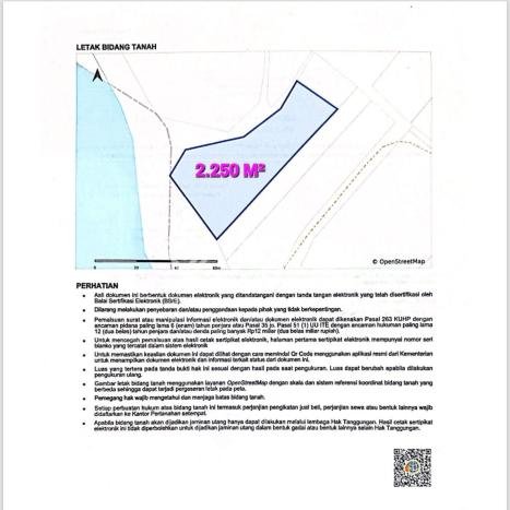 Untuk Dijual Tanah di Tabanan, Luas 2630m2 SHM Untuk Dijual Tanah di Tabanan, Luas 2630m2 SHM