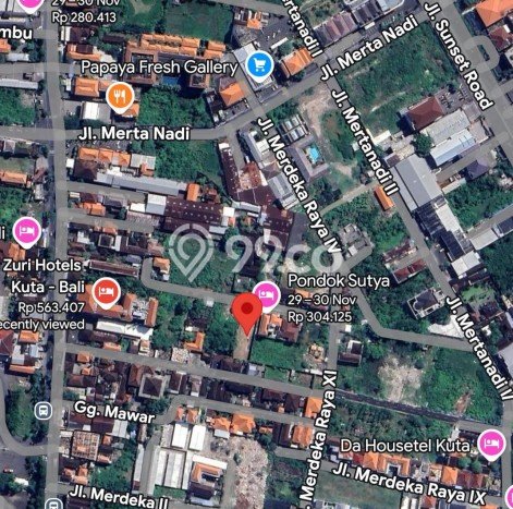 Lahan Kosong Dijual di Kuta, Badung, Luas 300m2 Area Strategis Lahan Kosong Dijual di Kuta, Badung, Luas 300m2 Area Strategis
