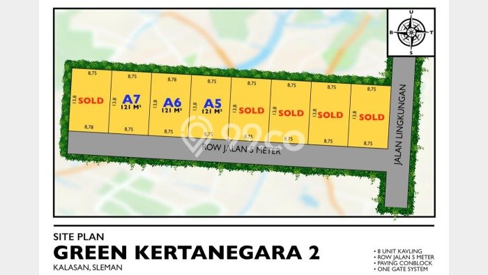 Lahan untuk Dijual Lokasi Kalasan, Sleman Luas 121m2 SHM Lahan untuk Dijual Lokasi Kalasan, Sleman Luas 121m2 SHM