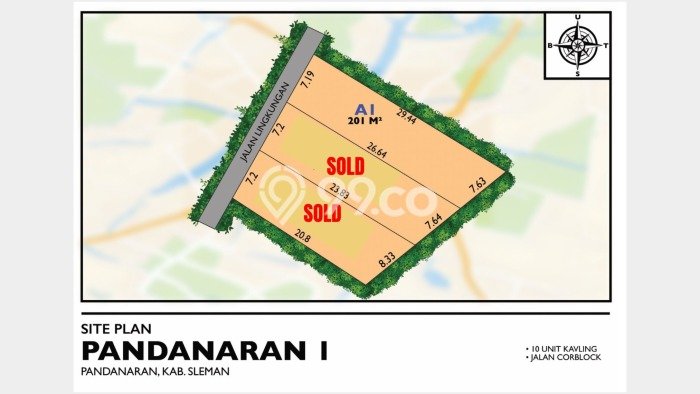 Tanah Komersial Dijual di Ngaglik Sleman 181m2 Tanah Komersial Dijual di Ngaglik Sleman 181m2